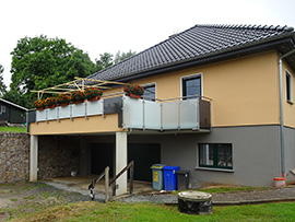 Terrassen- Sixchtschutz mit VSG und ESG Glas für Terrassen