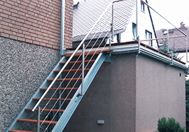 Wangentreppen,  Edelstahlgeländer, Handlauf, Balkon, Edelstahl, Edelstahlgeländer Handlauf, Edelstahlgeländer Balkon, Geländer